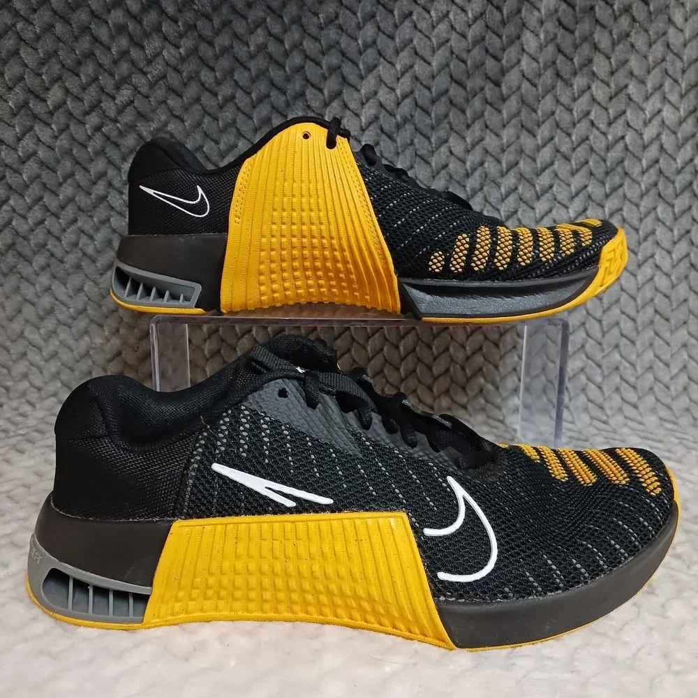 Nike Metcon 9 TB Black University Gold Men's Workout Training Shoes Size 7.5